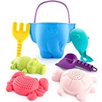 Los mejores  - CubicFun Juguetes Playa Niños Bebe Conjunto de Juguetes Arena para la Playa Moldes de Animales Set Playa Juguetes Bañera…